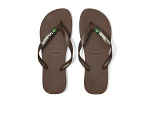 【送料無料】 ハワイアナス メンズ サンダル シューズ Brazil Logo Sandals Dark Brown/Whit