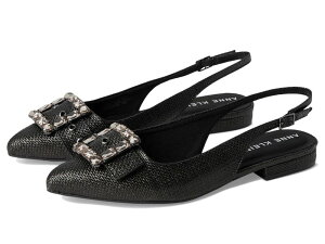 �A���N���C�� ���f�B�[�X �V���[�Y �T���_�� Anne Klein Kenni Black Raffia �u���b�N