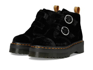 hN^[}[` fB[X V[Y u[cECu[c vbgtH[u[c vbgtH[ xxbg Dr. Martens Vegan Devon Velvet Platform Boots Black ubN