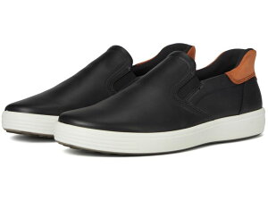 �G�R�[ �����Y �V���[�Y �X�j�[�J�[ ECCO Soft 7 Easy Slip On Sneaker Black/Cognac �u���b�N