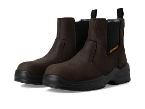 �L���^�s���[ �����Y �V���[�Y �u�[�c�E���C���u�[�c T�V���c �`�F���V�[ Caterpillar Striver Chelsea Waterproof Steel Toe Brown �u���E��