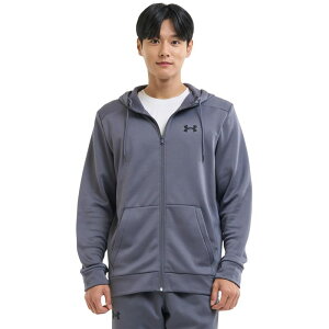 A_[A[}[ Y AE^[ p[J[EXEFbg t[X Under Armour Armour Fleece Full Zip Hoodie Castlerock/Blac