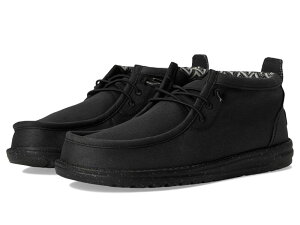 wCf[h Y V[Y Xb|E[t@[ Hey Dude Wally Mid Stretch Canvas Black/Black ubN