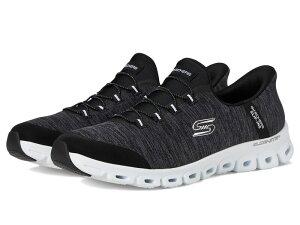 XPb`[Y fB[X V[Y Xj[J[ SKECHERS Glide Step Peak Hands Free Slip-Ins Black White zCg