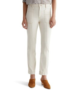 �G�[�W�[�W�[���Y ���f�B�[�X �{�g���X �f�j���p���c AG Jeans Lila Utility Mid-Rise Straight Jeans Oat White Oat �z���C�g