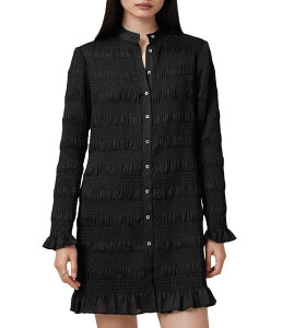 �I�[���Z�C���c ���f�B�[�X �g�b�v�X �����s�[�X �~�j�����s�[�X �~�j AllSaints Meg Mini Dress Black �u���b�N