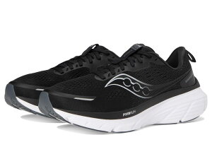 �T�b�J�j�[ �����Y �V���[�Y �X�j�[�J�[ Saucony Guide 18 Black/White �z���C�g
