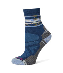 �X�}�[�g�E�[�� ���f�B�[�X �A���_�[�E�F�A �C�� Smartwool Hike Light Cushion Zig Zag Valley Mid Crew Socks Alpine Blue �u���[