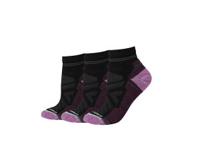�X�}�[�g�E�[�� ���f�B�[�X �A���_�[�E�F�A �C�� �A���N�� Smartwool Hike Light Cushion Ankle Socks Multipack Black �u���b�N