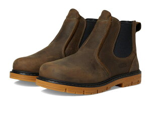 �L�[�� �����Y �V���[�Y �u�[�c�E���C���u�[�c KEEN Utility San Jose Pull-On Boot (Aluminum Toe) Cascade Brown/G �u���E��