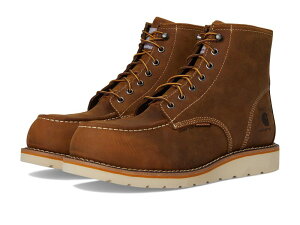 �J�[�n�[�g �����Y �V���[�Y �u�[�c�E���C���u�[�c Carhartt 6 Waterproof Moc Nano Toe Wedge Work Boots Light Brown �u���E��