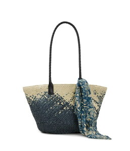 yz pgVAiV fB[X nhobO obO Calypso Woven Tote W/ Greek Floral Scarf Navy/Natural 04