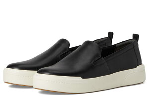 oCIjbN fB[X V[Y Xj[J[ Black Leather VIONIC Carson Slip On Shoes