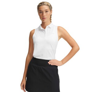 A_[A[}[ fB[X gbvX Vc |Vc m[X[u Under Armour Active Sleeveless Polo White/Halo Gray zCg