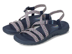 �X�P�b�`���[�Y ���f�B�[�X �V���[�Y �T���_�� SKECHERS Reggae - Adore You Navy/Multi �l�C�r�[