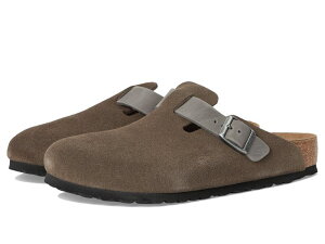 rPVgbN Y V[Y T_ XG[h U[ Birkenstock Boston - Suede/Oiled Leather Concrete Gray/I O[
