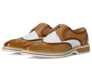 �X�e�C�V�[�A�_���X �����Y �V���[�Y �I�b�N�X�t�H�[�h ���[�X Stacy Adams Beaumont Wing Tip Lace-Up Natural Multi �}���`�J���[