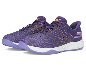 XPb`[Y fB[X V[Y Xj[J[ Skechers Hands Free Slip-ins Viper Court Reload Purple/Coral R[