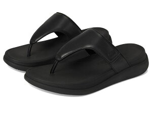 �t�B�b�g�t���b�v ���f�B�[�X �V���[�Y �T���_�� FitFlop F-Mode Go Adjustable Flatform Toe-Post Sandals All Black �u���b�N