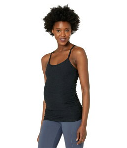 �r�����h���K ���f�B�[�X �g�b�v�X �V���c �}�^�j�e�B Beyond Yoga Maternity Spacedye Slim Racerback Tank Darkest Night