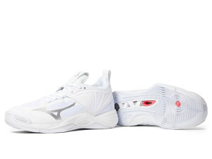 �~�Y�m �����Y �V���[�Y �X�j�[�J�[ Mizuno Wave Momentum 2 White/Silver �z���C�g