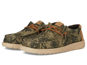 �w�C�f���[�h �����Y �V���[�Y �X�j�[�J�[ Hey Dude Wally Palm Jute Burnt Olive/Gin �I���[�u