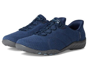 XPb`[Y fB[X V[Y Xj[J[ jbg SKECHERS Breathe Easy - Knitty Waves Hands Free Slip-Ins Navy lCr[