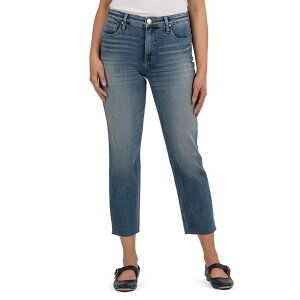 �J�b�g�t�����U�N���X ���f�B�[�X �{�g���X �f�j���p���c KUT from the Kloth Rachael High Rise Fab Ab Mom Raw Hem Braveness With
