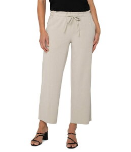@v[ T[X fB[X {gX JWApc Liverpool Los Angeles Mid-rise Pull-on Tie Waist Wide Leg Ankle Pant 26" Dusty Tan