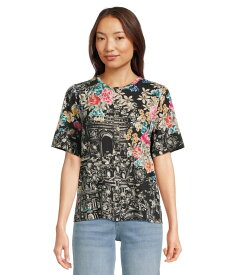 【送料無料】 ジョニーワズ レディース シャツ トップス The Janie Favorite Kimono Sleeve Mandarin Tee Lavilla Black