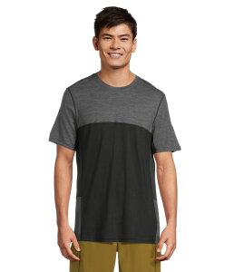 �X�}�[�g�E�[�� �����Y �g�b�v�X �V���c �W���[�W�[ Smartwool Mountain Bike Short Sleeve Jersey Black Charcoal �u���b�N