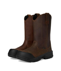 L[ fB[X V[Y u[cECu[c KEEN Utility Evanston Pull-On Waterproof Boot (Carbon-Fiber Toe) Bison/Black ubN