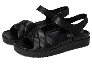 oCIjbN fB[X V[Y T_ VIONIC Rosa Strappy Sandals Black Leather ubN