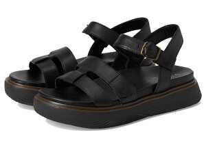oCIjbN fB[X V[Y q[ T_ VIONIC Solana Slingback Sandals Black Leather ubN