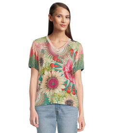 【送料無料】 ジョニーワズ レディース シャツ トップス The Janie Favorite V-neck Puff Sleeve Tee- Emily Emily