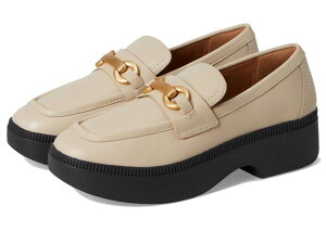 yz tBbgtbv fB[X Xb|E[t@[ V[Y F-Luma Chunky-Snaffle Leather Demi-Wedge Loafers Stone Beige