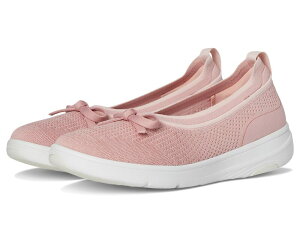 tBbgtbv fB[X V[Y T_ Soft Blush FitFlop Super-Q Bow Knit Ballet Flats