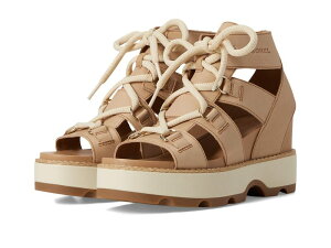 �\���� ���f�B�[�X �V���[�Y �q�[�� ���[�X SOREL Joanie? IV Lace Wedge Honest Beige G �x�[�W��