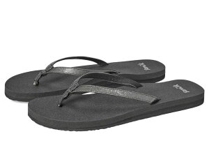 �T�k�[�N ���f�B�[�X �V���[�Y �T���_�� Sanuk Yoga Joy Ii Bling Silver �V���o�[