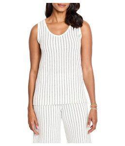 �j�b�N�v���X�]�[�C ���f�B�[�X �g�b�v�X �V���c �j�b�g NIC+ZOE Destination Stripe Knit Tank White Multi �z���C�g