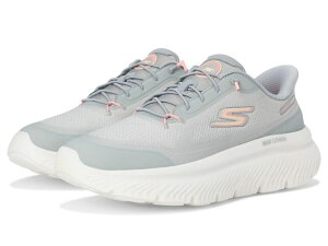 �X�P�b�`���[�Y ���f�B�[�X �V���[�Y �X�j�[�J�[ SKECHERS Performance Go Walk Max Cushioning Hyper Burst Nikita Hands Free Slip-Ins Gray/Pink �O���[