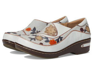 �X�v�����O�X�e�b�v ���f�B�[�X �V���[�Y �T���_�� L'Artiste by Spring Step Burbank-Flower Off-White Multi �I�t�z���C�g