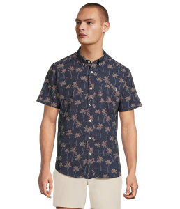 �`���r�[�Y �����Y �g�b�v�X �V���c Chubbies The Brushstroke Palms (Performance Friday Shirt) Navy �l�C�r�[