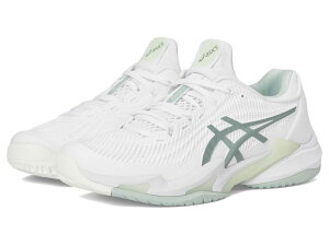 AVbNX fB[X V[Y Xj[J[ ASICS Court FF 3 White/Lichen Ro zCg