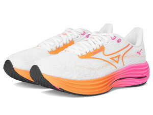 �~�Y�m �����Y �V���[�Y �X�j�[�J�[ Mizuno Wave Rider 29 Hanabi White/Tang Oran �z���C�g