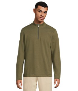 �W�����X�g���A���h�}�[�t�B�[ �����Y �A�E�^�[ �j�b�g�E�Z�[�^�[ Johnston & Murphy Xc4R Performance Reversible Quarter-zip Olive/Navy �l�C�r�[