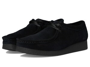 N[NX fB[X V[Y T_ Clarks Wallabee EVO Shoes Black Suede ubN