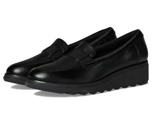 N[NX fB[X V[Y Xb|E[t@[ Black Leather Clarks Sharon Pace
