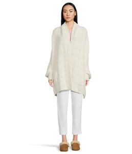 xAtbgh[X Y AE^[ jbgEZ[^[ Rbg Barefoot Dreams Cozychic Cotton Tonal Plaid Blanket Wrap Pearl p[