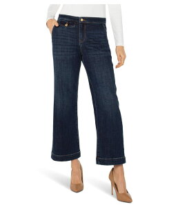 �����@�v�[�� ���T���[���X ���f�B�[�X �{�g���X �f�j���p���c ���C�h���b�O Liverpool Los Angeles Stride Mid-Rise Wide Leg Jean With Trouser Details 27'' Inseam Albany